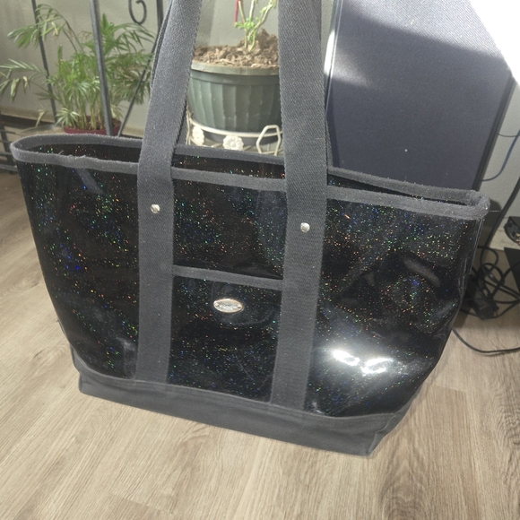 Coach Shimmering Black Tote Bag - Picture 5 of 14